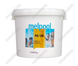 Дезинфектант для бассейна на основе гипохлорита кальция Melpool N.X 70/20 в таблетках (5кг) Дезинфектант для бассейна на основе гипохлорита кальция Melpool N.X 70/20 в таблетках (5кг)