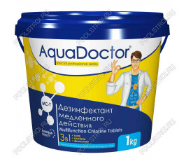Средство по уходу за водой в бассейне AquaDoctor MC-T 1кг (таблетки по 200г)