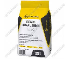 Песок кварцевый 25кг Aquaviva 0,8-2,0 мм