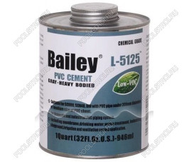 Клей L-5125 (946 мл) Bailey для ПВХ труб для промышленности