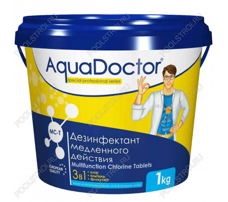 Средство по уходу за водой в бассейне AquaDoctor MC-T 1кг (таблетки по 200г)