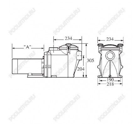 Насос Hayward RS II RS3016VSTD (220В, 19.5м³/ч, 1.5лс), с пер. скор.